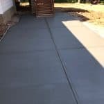 Completed Concrete sidewalk